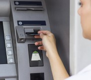 Businesswoman with credit card